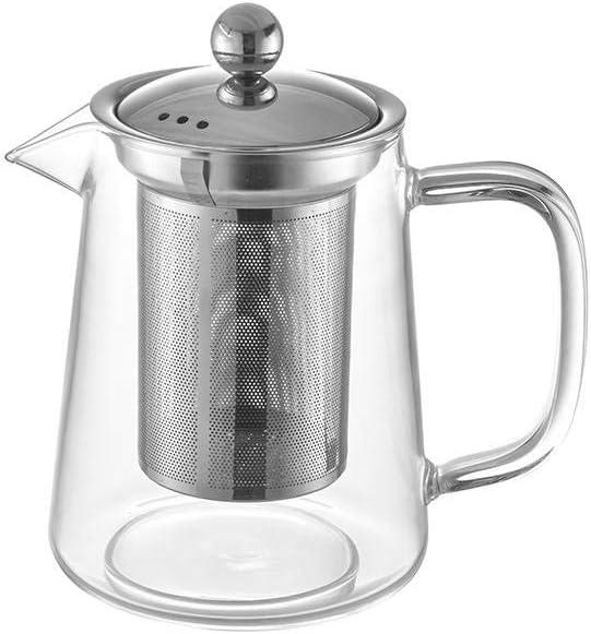 Bule de Vidro e Aço Inox com Infusor 700ml